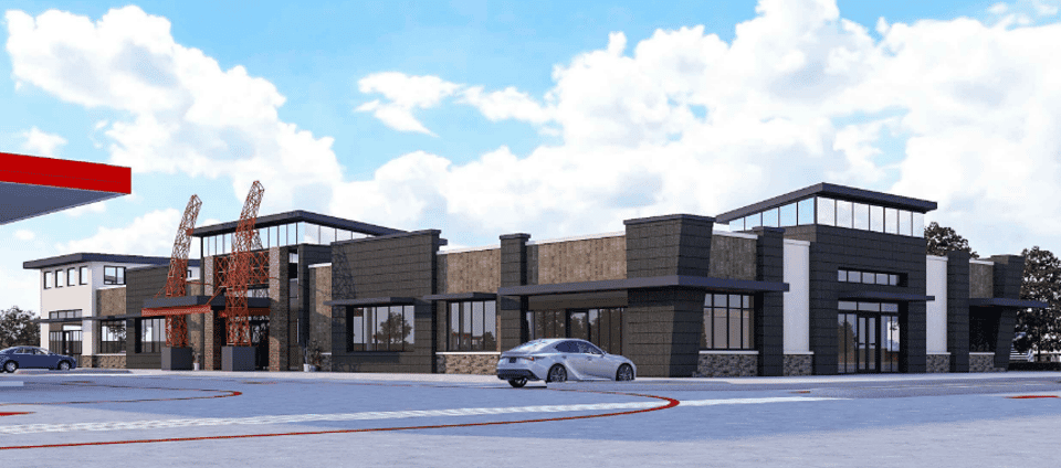 Rendering of Big Bear Travel Center Strawn TX